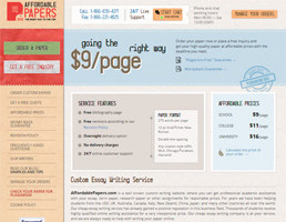 Affordablepapers website preview